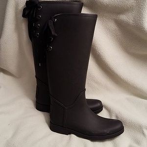 Coach Rubber Rain Boots, Insulated